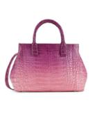 Nancy Gonzalez Ombr&eacute; Crocodile Leather Top Handle Bag