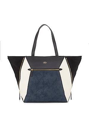 Vince Camuto Colorblock Leather Tote