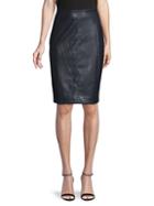 Tommy Hilfiger Faux Leather Pencil Skirt