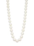 Masako Pearls 11-12mm White Round Pearl And 14k Yellow Gold Necklace