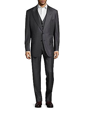 Tom Ford Textured Wool 3-piece Suit