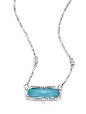 Judith Ripka La Petite Sterling Silver Pendant Necklace