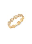 Diana M Jewels Diamond And 14k Yellow Gold Band Ring