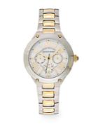 Saks Fifth Avenue Stainless Steel & Goldtone Ip Chronograph Dial Watch