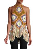 Free People Summer Of Love Halter Cotton Top