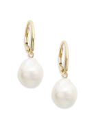 Saks Fifth Avenue 14k Yellow Gold & Freshwater Pearl Drop Earrings