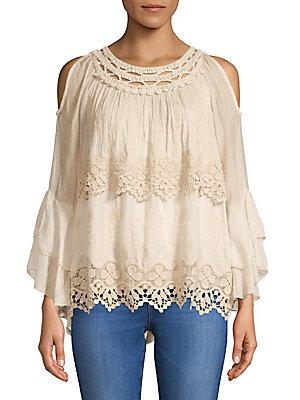 Tempo, Paris Layered Bell-sleeve Blouse