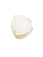 Ippolita 18k Gold Polished Rock Candy White Agate Ring
