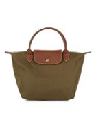 Longchamp Winged Leather Trim Tote