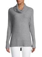 Solutions Ribbed Cowlneck Sweater