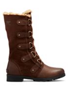 Sorel Emelie Faux Fur-lined Suede & Leather Tall Boots