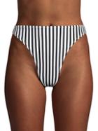 Norma Kamali Striped Bikini Bottom