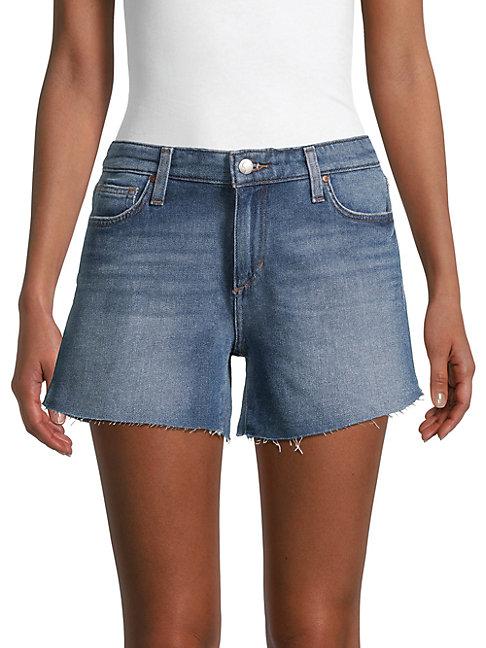 Joe's Jeans Mid-rise Cutout Denim Shorts