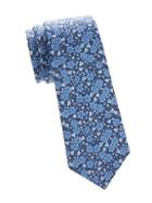 Kiton Floral Silk-linen Tie