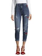 Driftwood Rose Frayed Jeans