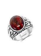 Effy Sterling Silver & Red Jasper Ring