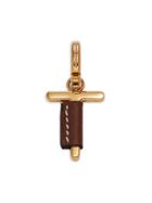 Burberry Leather-wrapped T Letter Charm Enhancer