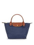 Longchamp Le Pilage Nylon Collapsable Leather Trim Tote