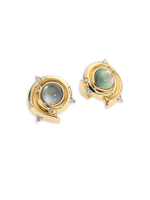 Alexis Bittar Elements Crystal-studded & 10k Yellow Gold Earrings
