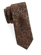 Saks Fifth Avenue Made In Italy Antique Paisley Silk Tie