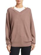 Alexander Wang Double Layer Ribbed Sweater