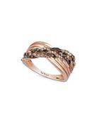 Le Vian Chocolatier 14k Strawberry Gold Crossover Ring