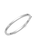 Roberto Coin 18k White Gold Oval Bangle