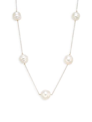 Tara Pearls 14k White Gold 10-11mm South Sea Baroque Pearl Station Necklace