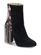 Chlo Liv Fringed Suede Booties