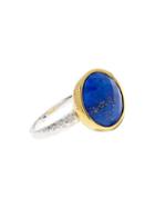Gurhan 24k Yellow Goldplated Sterling Silver & Lapis Ring