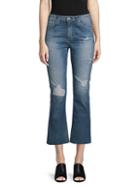 Ag High-rise Distressed Jeans