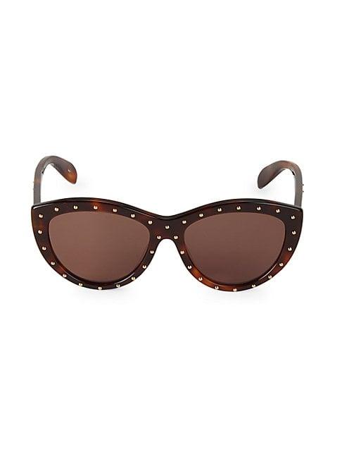 Alexander Mcqueen 57mm Studded Cateye Sunglasses