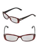 Gucci 65mm Rectangle Optical Glasses