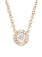 Saks Fifth Avenue 14k Yellow Gold Diamond Pendant Necklace