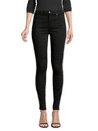 7 For All Mankind High-rise Skinny Embellished Stripe Jeans