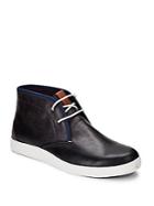 Ben Sherman Grained Lace-up Ankle Boots