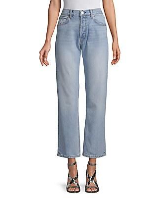 Helmut Lang Cropped Straight Jeans