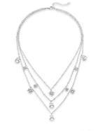 Cz By Kenneth Jay Lane Three-layer Drop Necklace