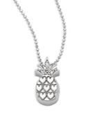 Alex Woo Little Vegas Diamond & 14k White Gold Pineapple Necklace