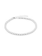Cz By Kenneth Jay Lane Cubic Zirconia Round Bezel Anklet