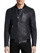 Mackage Leather Bomber Jacket