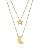 Saks Fifth Avenue 14k Yellow Gold Star And Moon Necklace