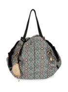 See By Chlo Woven Geometric Bucket Shoulder Bag