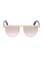 Tom Ford 60mm Stephanie Shiny Rose Gold Sunglasses