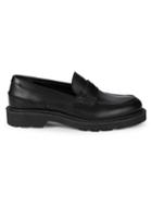 Alexander Mcqueen Treaded Leather Loafers