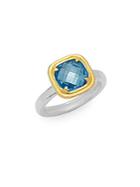 Gurhan Blue Topaz And Sterling Silver Solitaire Ring