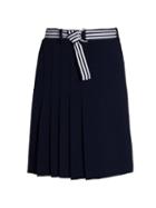 Karl Lagerfeld Paris Belted Pleated Skirt