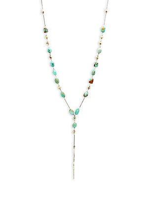 Chan Luu Turquoise And Sterling Silver Necklace