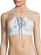 Jonathan Simkhai Lace-up Bikini Top