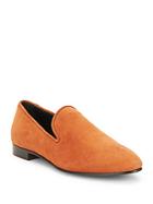 Tod's Solid Almond Toe Leather Loafers